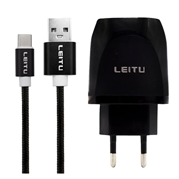 شارژر دیواری لیتو مدل LH-19 به همراه با کابل تبدیل USB-C